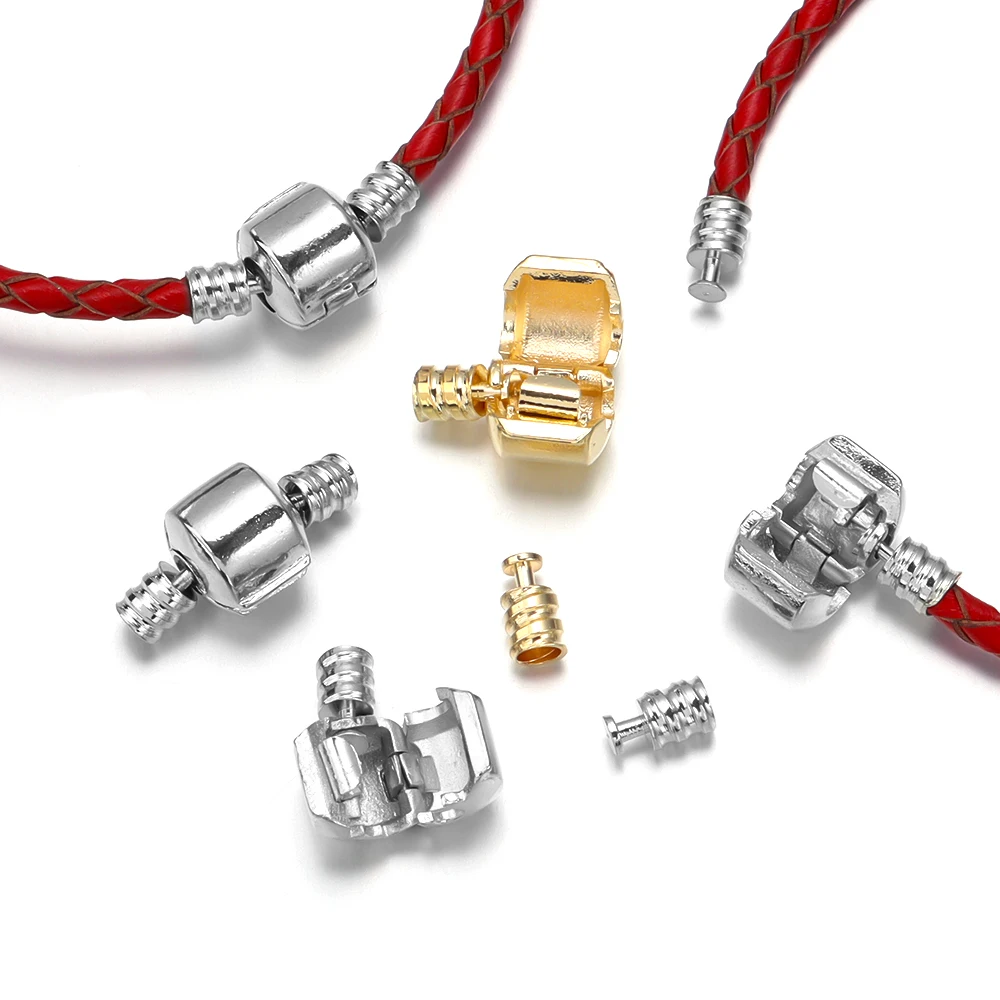 5 компл. медных браслетов 9 мм пресс-застежка подходит для кожаного шнура 3