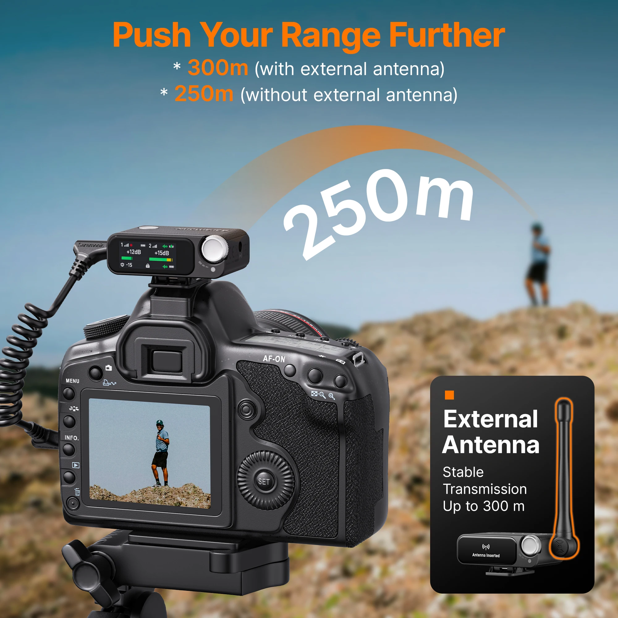 Saramonic Ultra беспроводной петличный микрофон для iPhone Android USB-C смартфоны DSLR камера