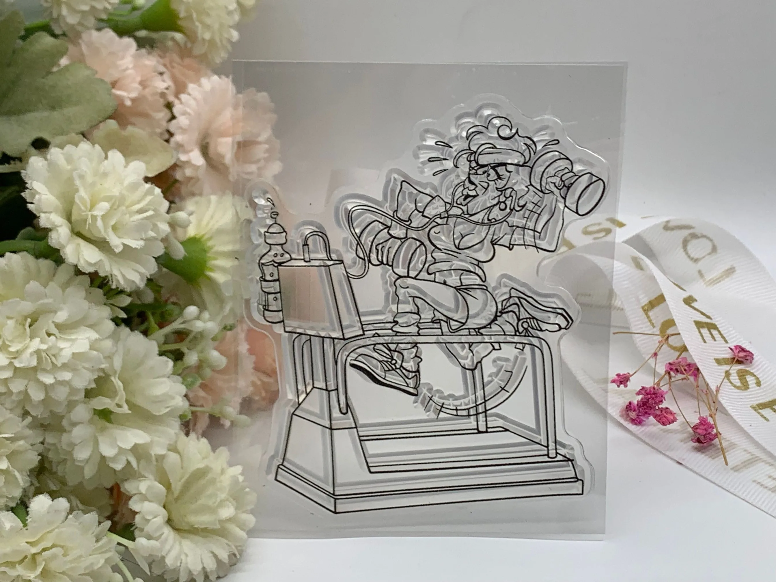 Упражнения для похудения прозрачный силиконовый резиновый штамп и лист штампов