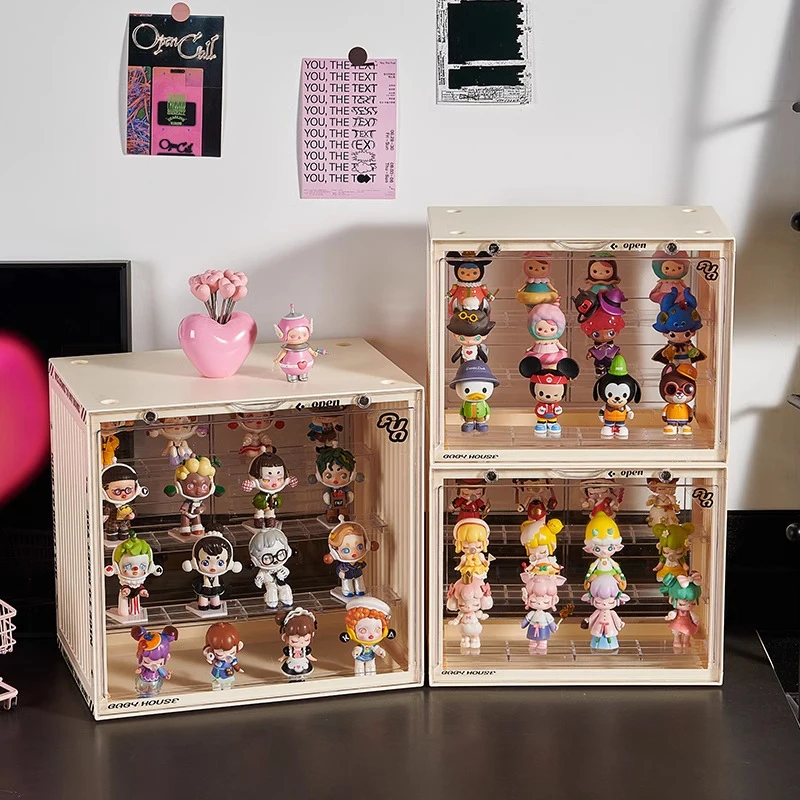 Коробка-витрина трехслойный акриловый гаражный комплект модель игрушки