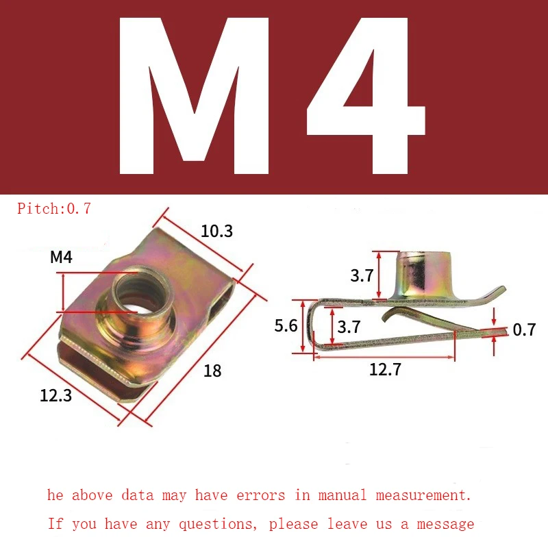 

Пружинные гайки YUBABA Q312 из углеродистой стали M4 M5 M6 M8 M10