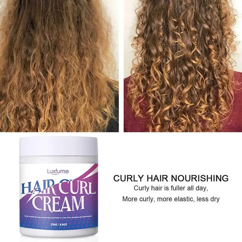 

Styling Cream Curly Hair Curl Defining Cream Anti-Frizz Moisturizing Nourishing Curl Activator Cream Hair Care For All Hair Type