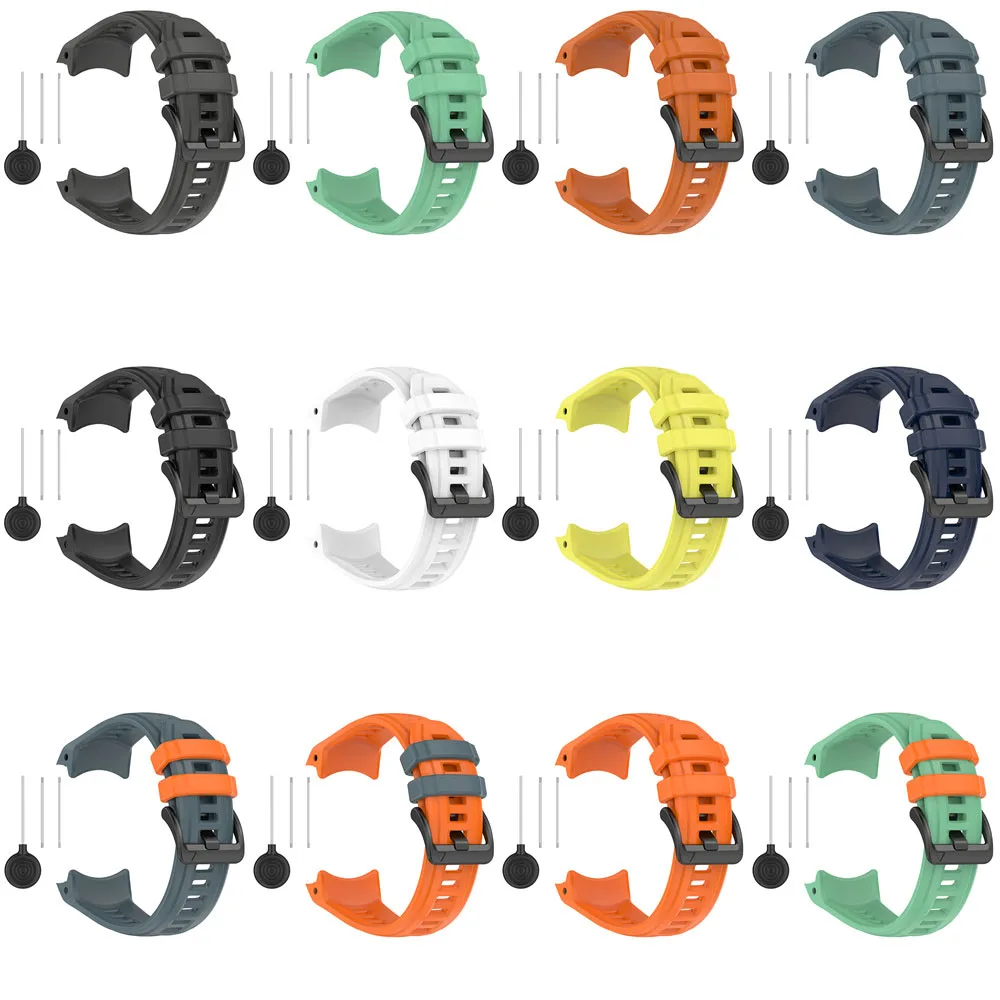 Фото Ремешок для часов 22 мм/26 мм для Garmin Instinct 3 Solar 45 мм/50 мм AMOLED 45/50 мм, силиконовый регулируемый браслет, аксессуары Correa №4
