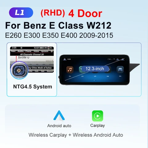 10,25 "12,3" Linux автомобильный радиоприемник для Mercedes Benz W212 W213 E260 E300 E350 CarPlay Android Auto мультимедийный плеер Экран головного устройства