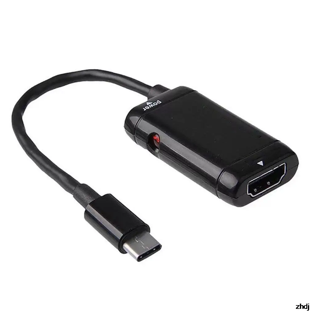 

Переходник с Type C на HDMI-совместимый Переходник USB 3,1 с USB C «папа» на HDMI-совместимый с женским кабелем преобразователя для телефона Android планше...