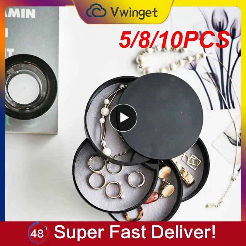 

5/8/10PCS Jewelry Storage Boxes Desktop Necklace Bracelet Ring Holder Jewelry Organizer Multi-functional Jewelry Box Earrings