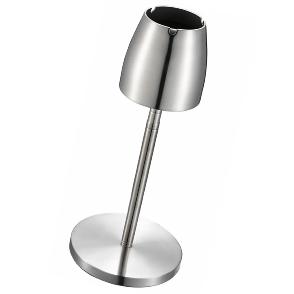 

1PC Thickened Jar Stainless Steel Ashtray Stretchable Ashtray Windproof Holder for Husband Men Father