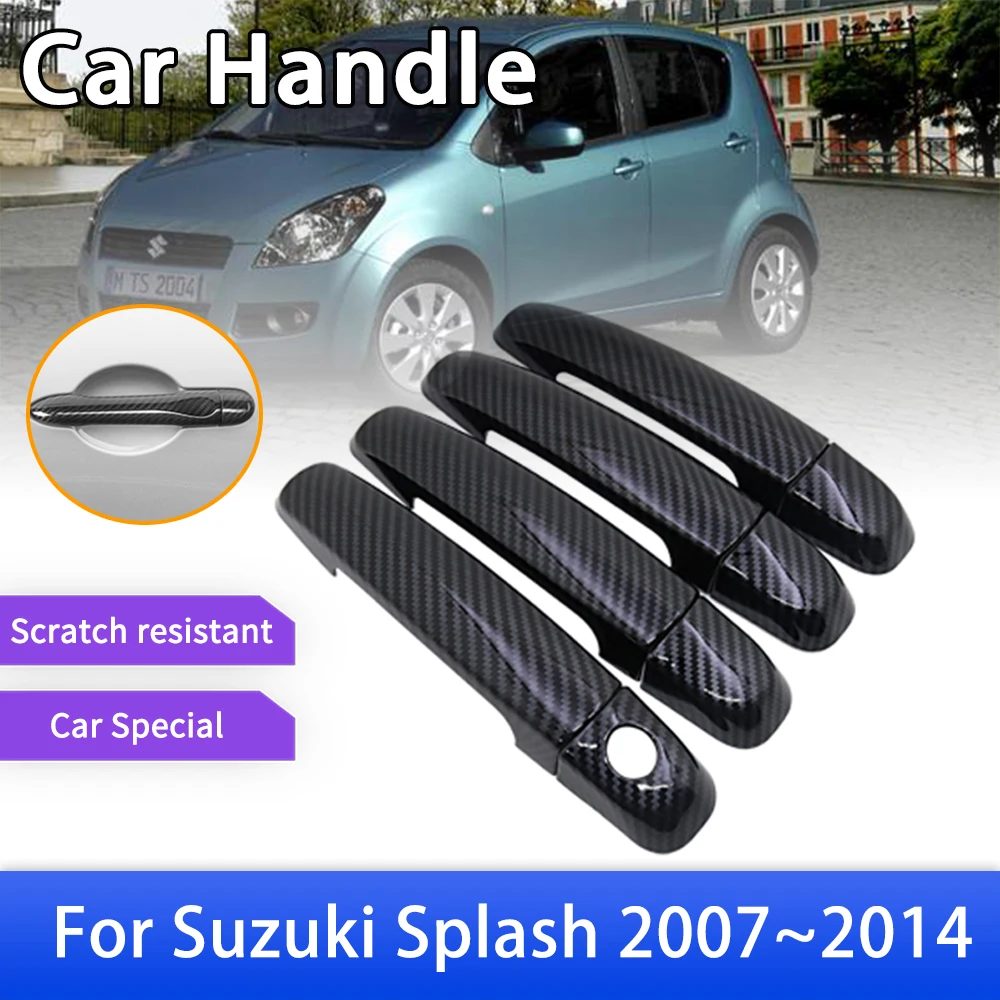 

Carbon Fiber Smart Door Handle Cover for Suzuki Splash 2007 2008 2009 2010 2011 2012 2013 2014 Car Exterior Accessories Sticker