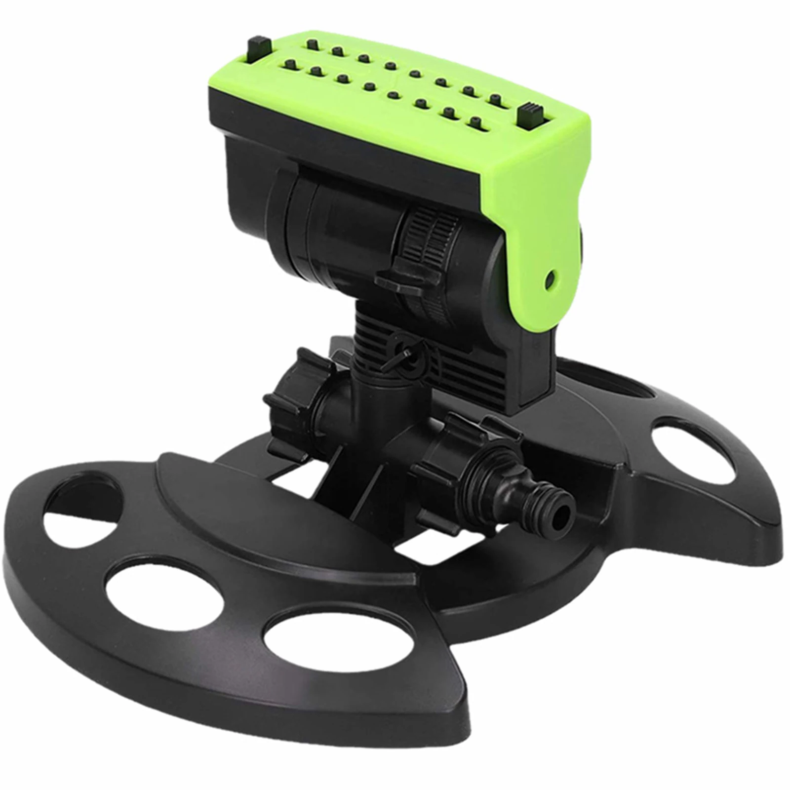 

16-hole Oscillating Sprinkler With Angle & Outlet & Spraying Adjustment Can Be Used Alone Or In Series Garden Watering