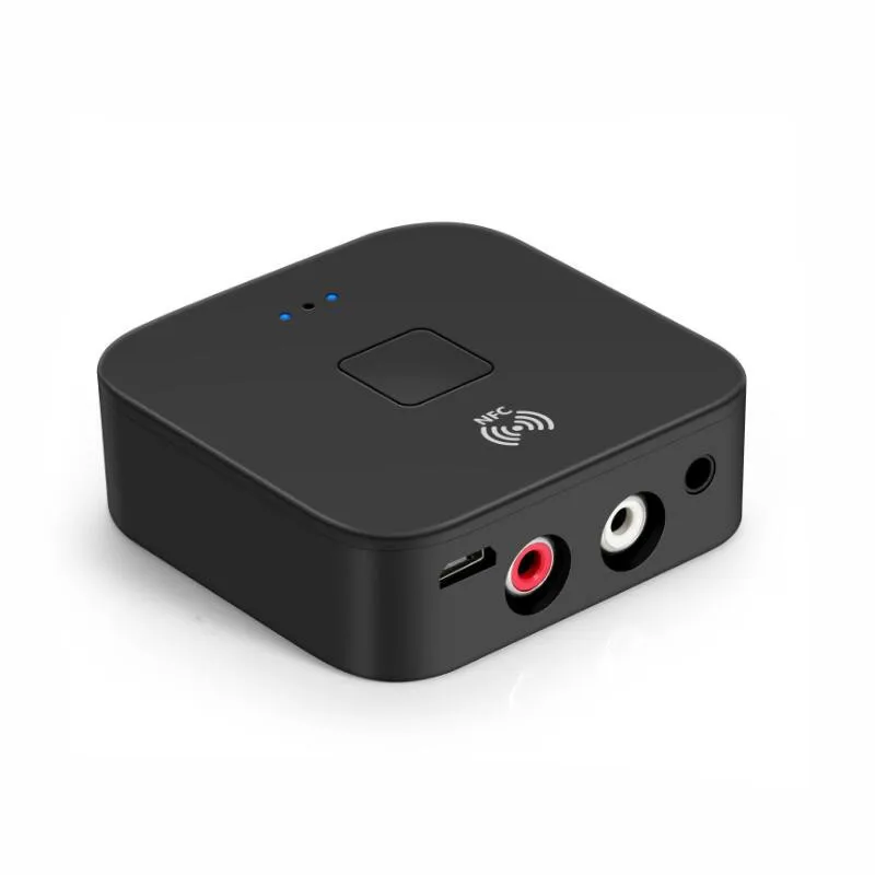 

Bluetooth 5.0 RCA Audio Receiver APTX 3.5mm AUX Jack Music Wireless Bluetooth Adapter with NFC for Car TV Computer Speakers