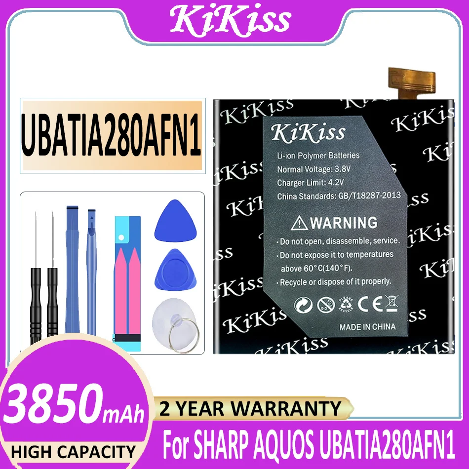 Оригинальный новый аккумулятор KiKiss 3850 мАч UBATIA280AFN1 для Sharp Aquos R / SH-03J / SHV39 / 605SH