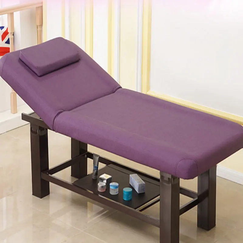 

Новая кровать для красоты со стальной рамой, очень толстая губчатая кровать для салона красоты, спа-кровать, массажная кровать из массива де...