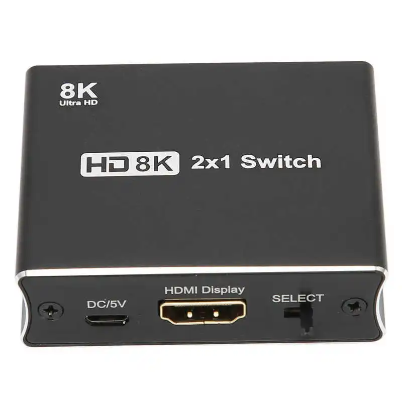 

HD Multimedia Interface Switch 2 in 1 Out 8K At 60Hz 4K At 120Hz High Speed Video Splitter for PS5 Laptop TV cable converter
