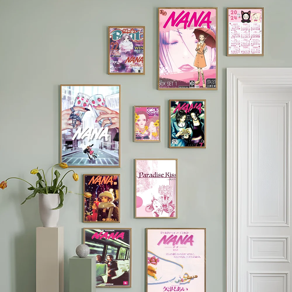 Японское классическое аниме NANA DIY липкий постер ретро наклейка из крафт-бумаги