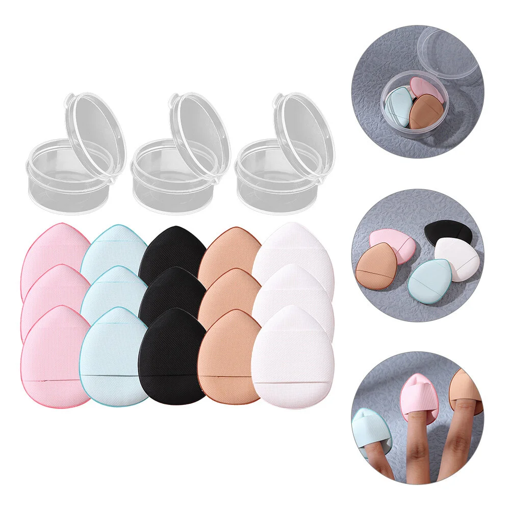 

15 Pcs Make Powder Puff Women Makeup Supply Supplies Pad Tools Hydrophilic Polyurethane Mini Miss Durable