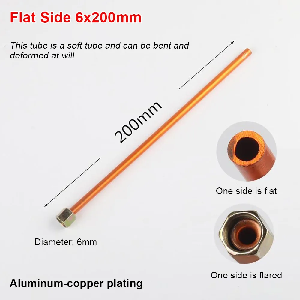 

1 шт., алюминиевая медная выхлопная труба воздушного компрессора 200/400/600/800 мм, гибкий клапан сброса давления, трубка, воздушный шланг