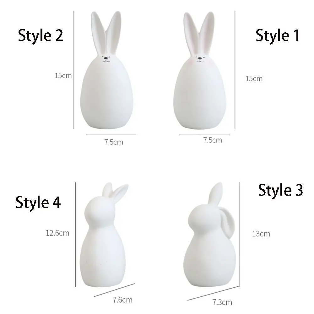 Керамическая фигурка кролика в скандинавском стиле простая современная