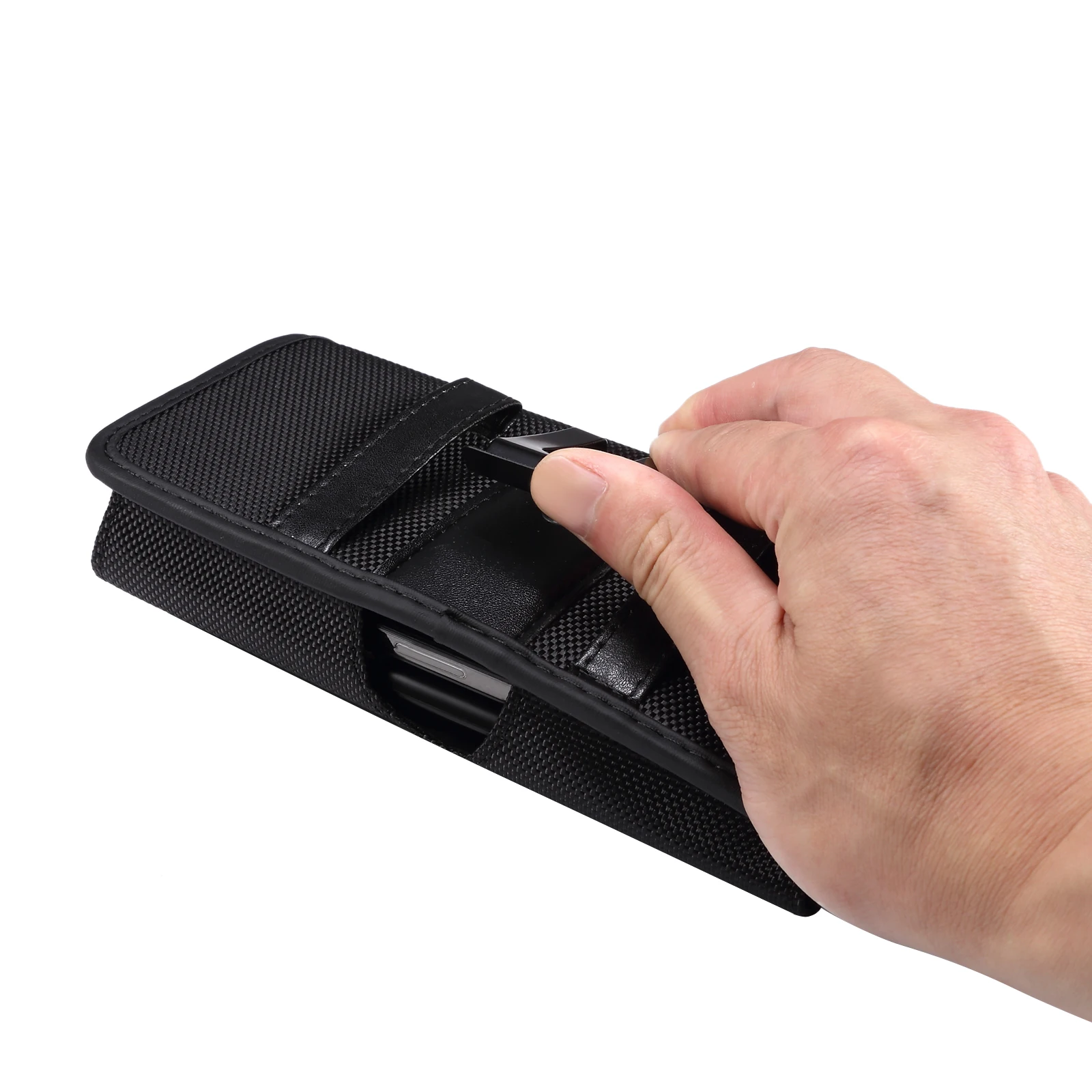 Нейлоновый двойной чехол для телефона с зажимом ремня кобура поясная сумка Nokia XR20