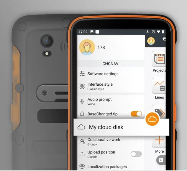 Мощное полевое программное обеспечение RTK CHC Landstar8 ОС Android Программа приложений