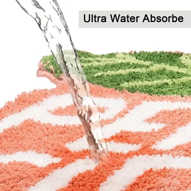 

Коврики декоративные для ванны, коврики с ворсом и мультяшным рисунком, милые Нескользящие Детские коврики, плюшевый моющийся коврик Inyahome для ванной комнаты, впитывающий и персиковый