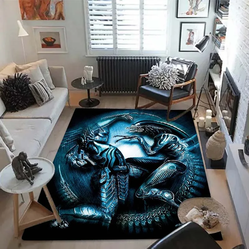 

Aliens Movie Printed Carpet Living Room Dinning Room Bedroom Rug Home Decoration Yoga Mats Bathroom Entrance Mats Children Adult