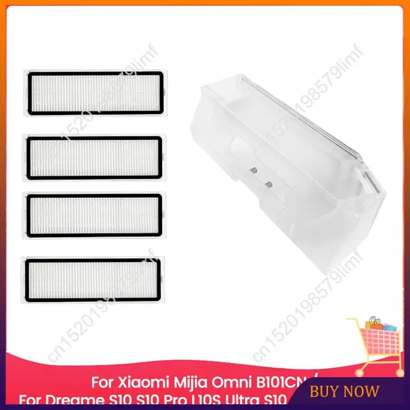 Фото MSOR-5PCS Набор фильтров для пылесборника для Xiaomi Mijia Omni B101CN Dreame S10 S10 Pro L10S Ultra S10 Plus W10S Pro Запасная замена детали №1