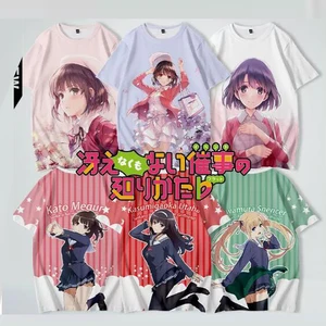 Anime Saekano: How To Raise A Boring Girlfriend 3D T Shirt Women Men Megumi Kato Kasumigaoka Utaha Sawamura Cosplay Costume