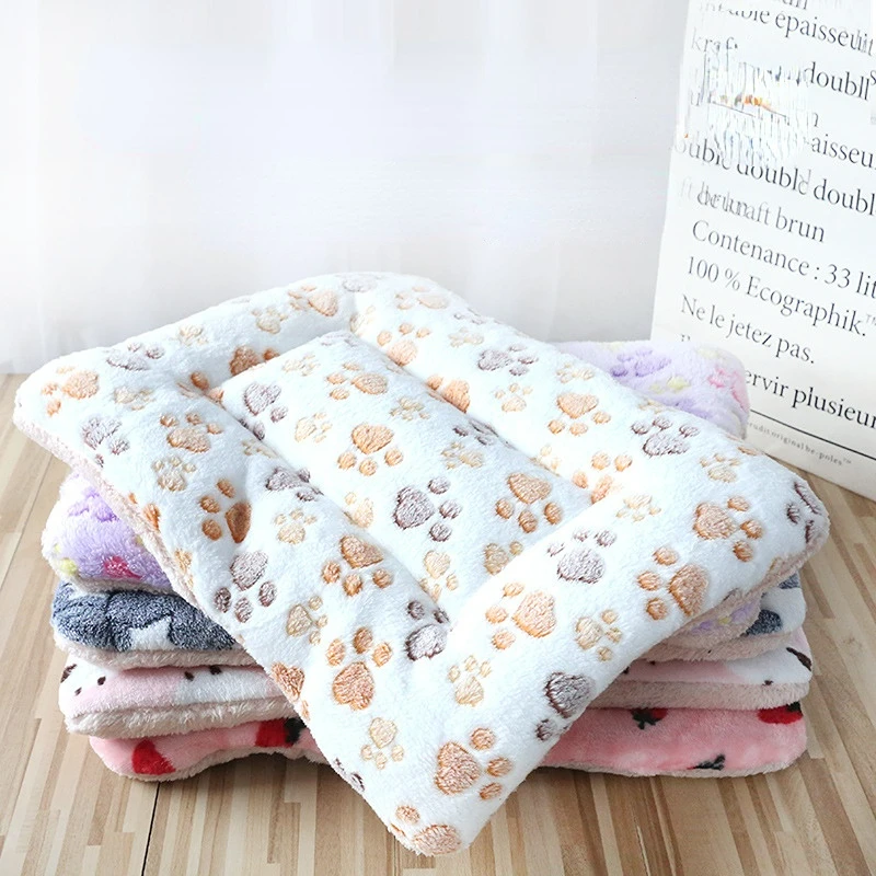

Soft Cat Bed Mats Short Plush Pet Sleeping Bed Mats for Cats Small Dogs Cute Pet Pad Blanket Warm Kitten Cushion Cat Accessories