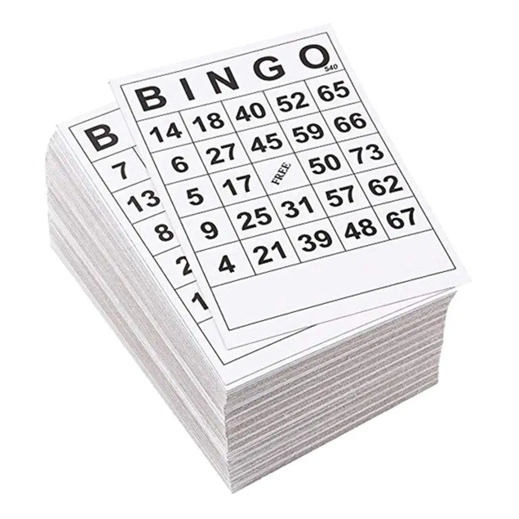 

Карточки бумажные для игры в бинго, 60 листов, без повторов