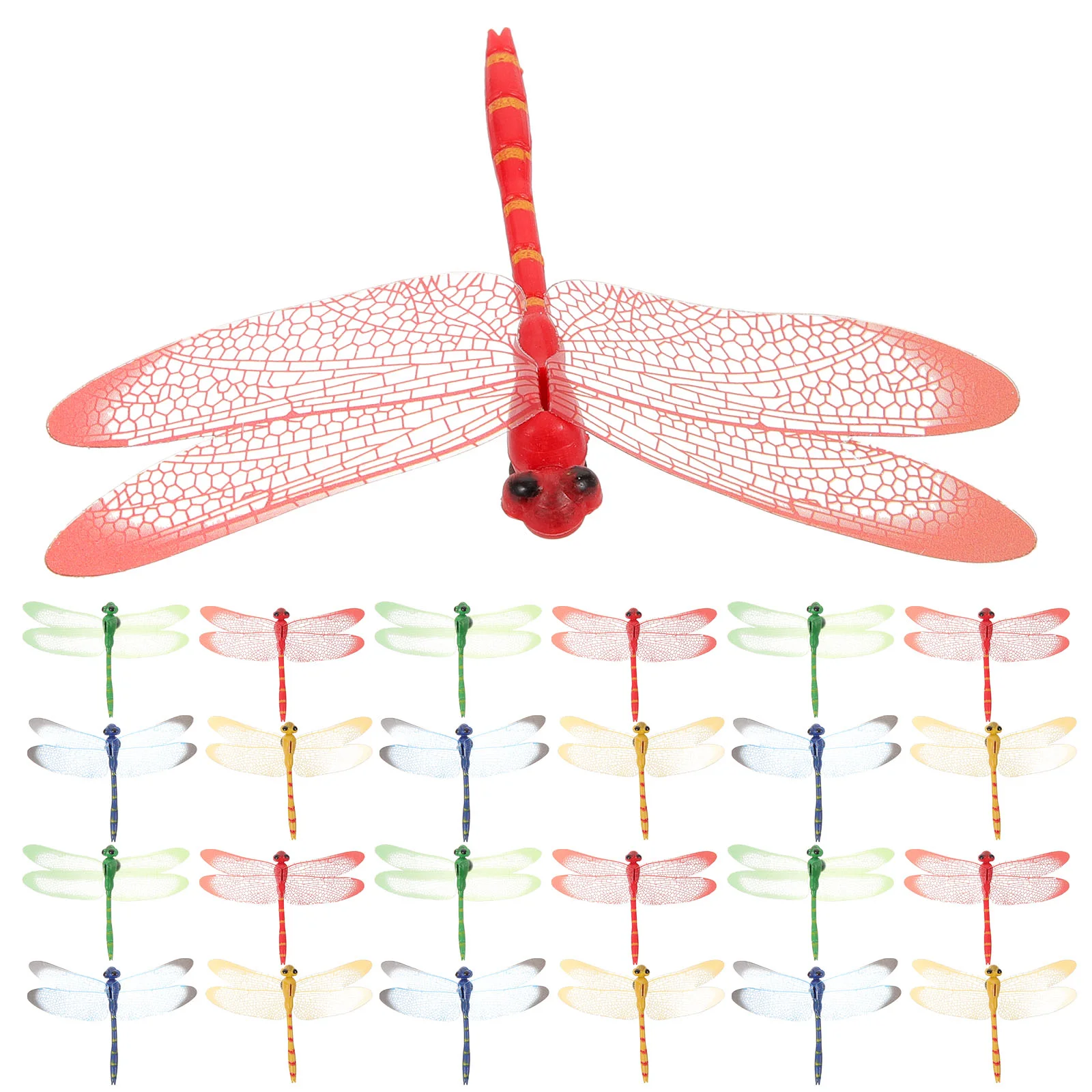 

Garden Dragonfly Decoration Plastic Model Refrigerator Magnets Ornament Desktop Adornments