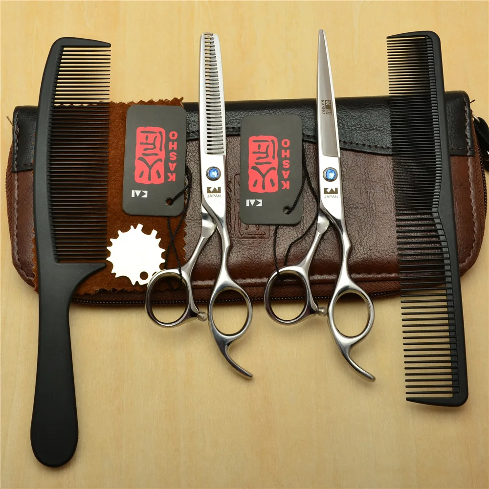 

Professional 6.0inch Hair Scissors Hairdressing Scissors Thinning Barber Scissor Set Hair Cutting Scissors 440C Japan Steel