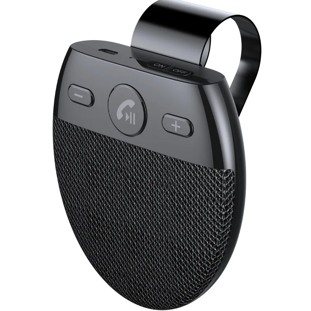 Фото Bluetooth-гарнитура 5.0 с функцией громкой связи, высококачественным звуком, беспроводным многоточечным подключением, кнопочным управлением и шумоподавлением для автомобиля №1