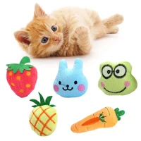 2022jmt fruits and animals design cat toy catnip toy cat teeth grinding toys funny interactive plush toys pet toy training suppl
