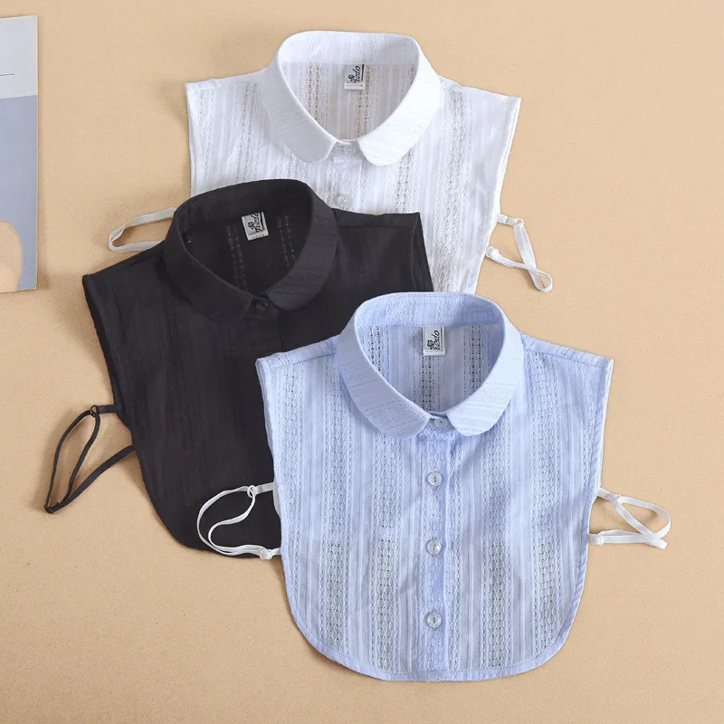

New Women Lapel Stand Fake Collar for Women's Sweater Blouse Tops False Collars Shirt Detachable Collar Autumn Tie