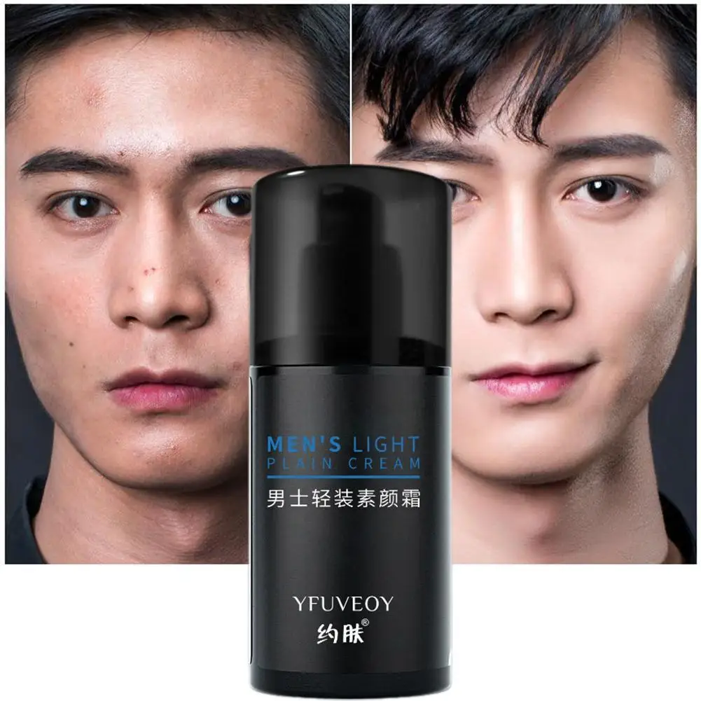 

Men's Face BB Cream Oil-control Men Lift Anti Cream Acne Pores Waterproof Makeup Base Liquid Foundation Professional Cosmetics