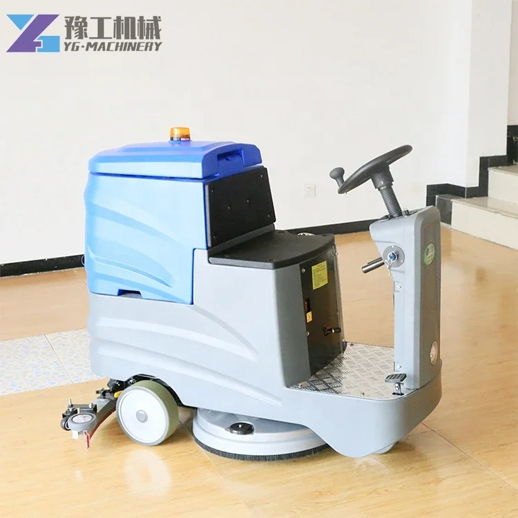 YYG Беспроводная машина для чистки пола в супермаркете без обслуживания