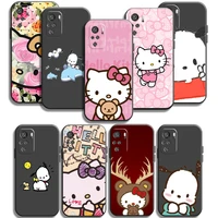 2022 hello kitty phone cases for xiaomi redmi poco x3 gt x3 pro m3 poco m3 pro x3 nfc x3 mi 11 mi 11 lite soft tpu carcasa