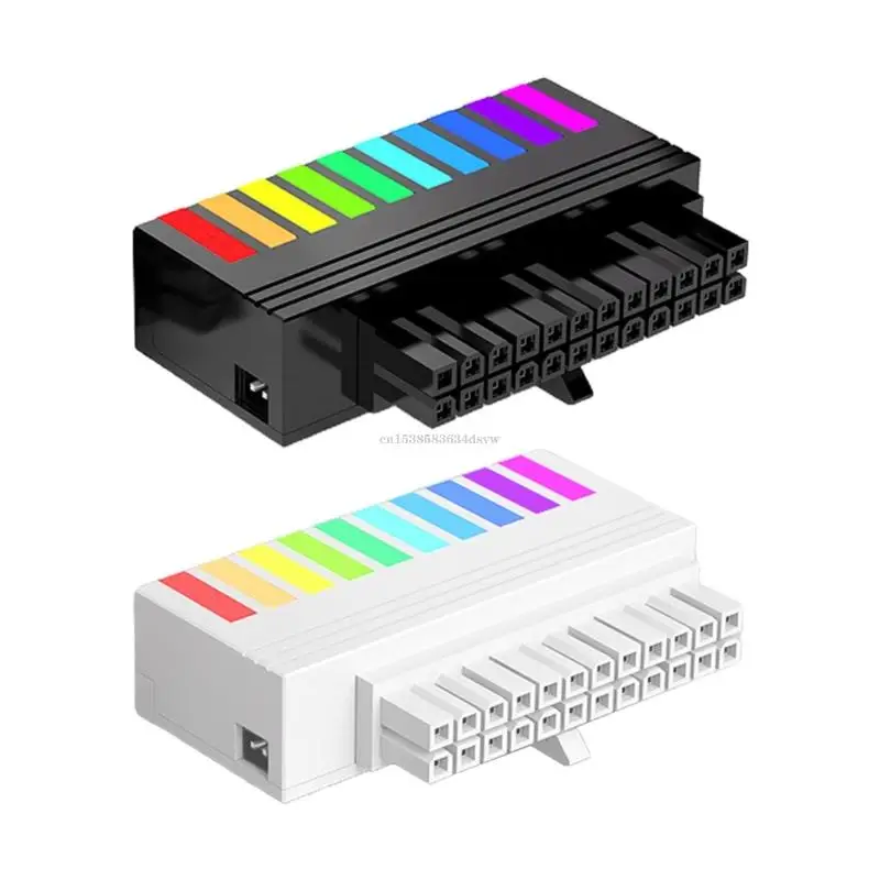 

24-контактная плата разъема питания с эффективным изгибом кабеля на 90 градусов.