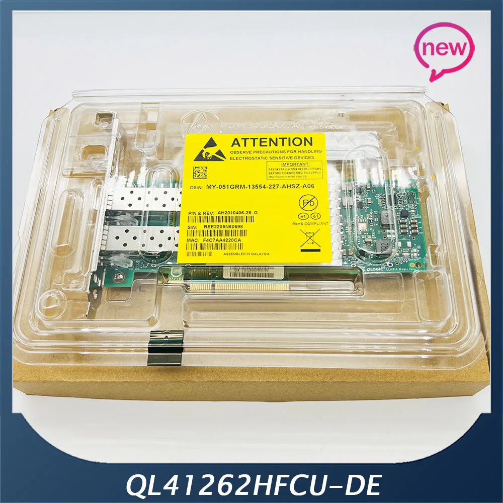 

Для сетевой карты Dell QLogic QL41262HFCU-DE QL41262 10G 25Gsfp28 51GRM 051GRM 0415DK 415DK SFP28