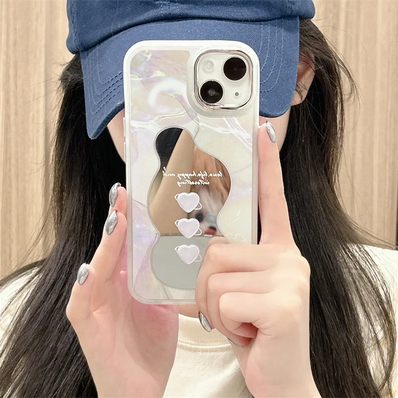 

Halo dyed three hearts of love Phone Case For iphone 14 13 12 11 Pro Max X XR XSMAX 7 8 Plus SE TPU Case Cover new products