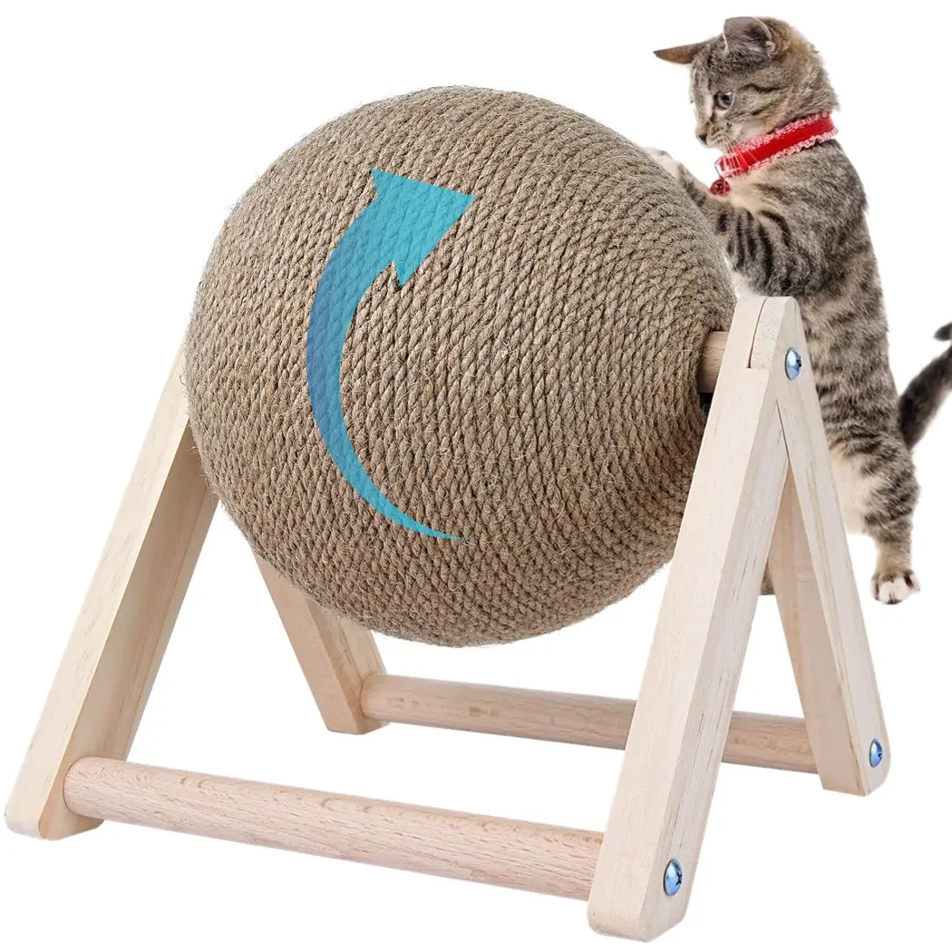 

Cat Scratching Ball Toy Kitten Sisal Rope Ball Board Grinding Paws Toys Cats Scratcher Wear-Resistant Pet Furniture Supplies