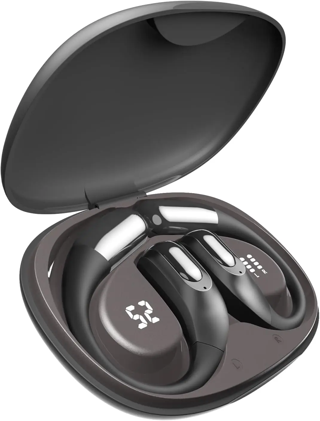 Фото Беспроводные наушники для бега с Bluetooth 5.4, водонепроницаемые (IPX4), для занятий в спортзале №1