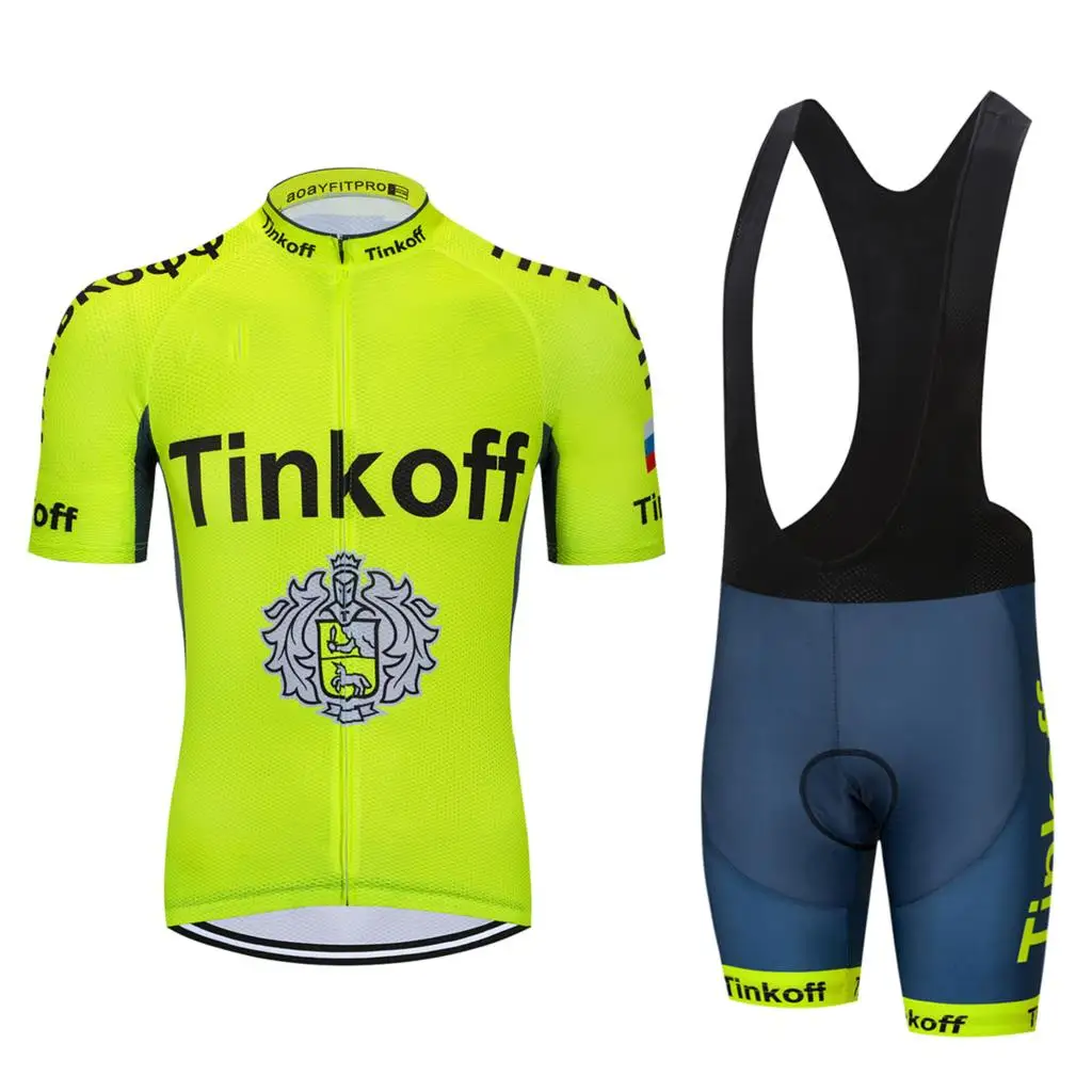 

Summer NEW 2022 Saxo Bank Tinkoff Team Cycling Jersey Sets MTB Bicycle Bike Breathable Shorts Clothing Cycling Suit 19D GEL