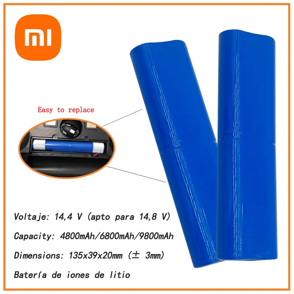 

2022 100% Brand Xiaomi 14.4V New Robot Vacuum Cleaner Battery Pack 4800mAh for Ecovacs Deebot Ozmo 900, 901, 905, 930, 937