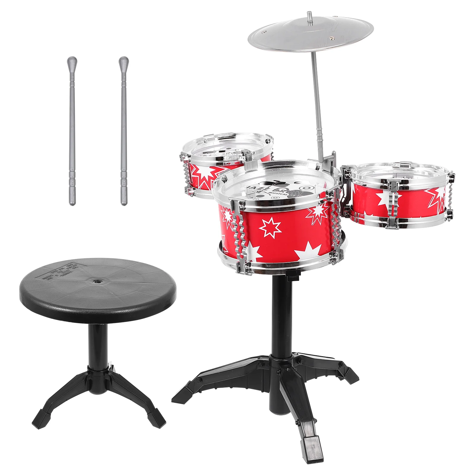 

1 Set Jazz Drum Fun Musical Playthings Musical Instrument Toys Musical Drum Toys for Practice Children