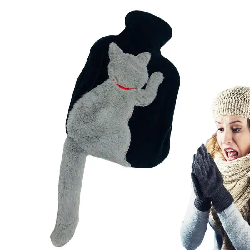 

Бутылки для горячей воды, съемная бутылка для воды с мультяшным рисунком, Классическая сумка для горячей воды из ПВХ, судороги на шею, плечи