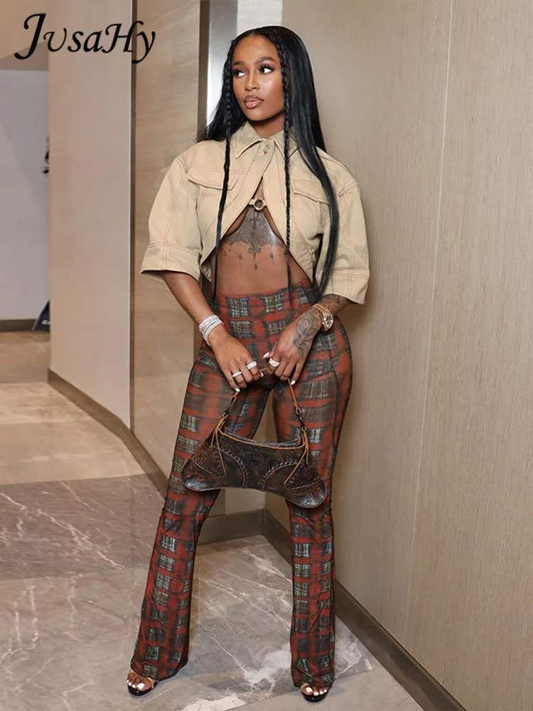 

Новинка, Женская эластичная уличная футболка JusaHy в стиле пэчворк Y2K на шнуровке, милые повседневные шикарные топы с лацканами и рукавом до локтя