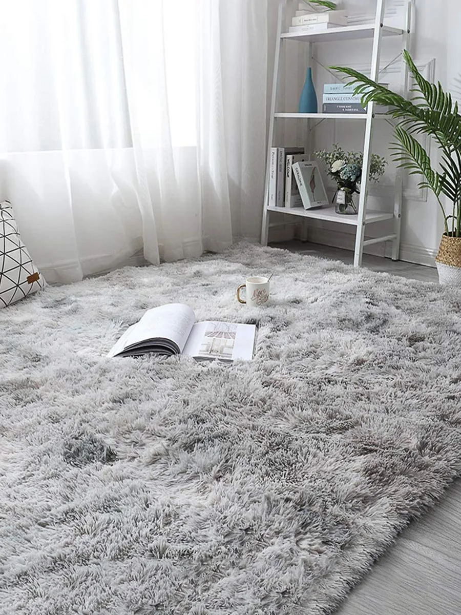 Large Rugs for Modern Living Room Long Hair Lounge Carpet In The Bedroom Furry Decoration Nordic Fluffy Floor Bedside Mats