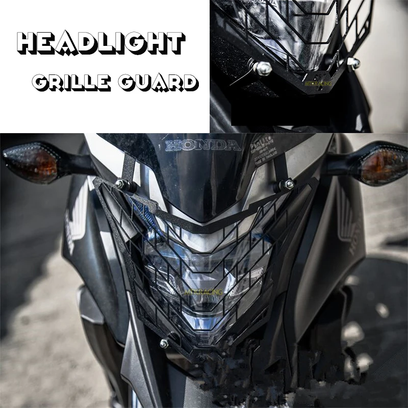 

MTKRACING For CBR650F CB650F CB500X Motorcycle modification Headlight Grille Guard Cover Protector
