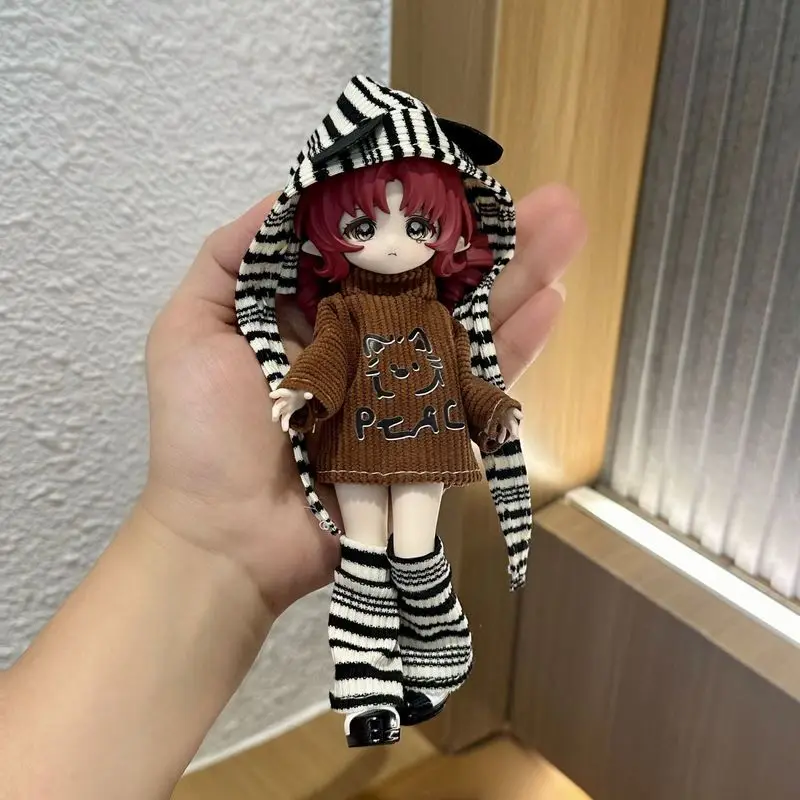 Фото Только одежда, костюм для 11-17 см, кукла Penny Bang Ni Tu A Si Ti Bjd, 8/12, осенне-зимний стиль, одежда для кукол Ob, подарки-сюрпризы для девочек №5